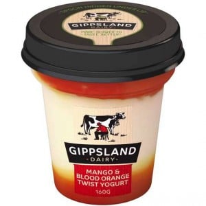 Gippsland Dairy Twist Mango & Blood Orange Yoghurt