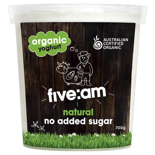 Five:am Organic Natural Yoghurt No Added Sugar