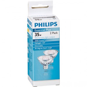 Philips Halogen 12v Downlight 35w 36degree 2pk