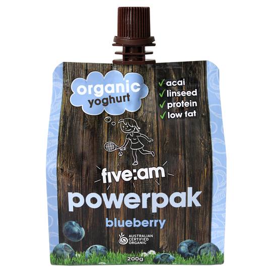 Five:am Organic Blueberry Yoghurt Powerpak