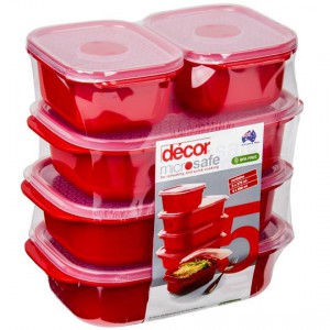 Decor Microsafe Container 5 Piece Pack