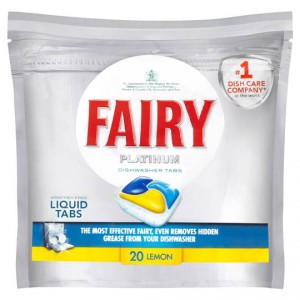 Fairy Platinum All In One Dishwasher Tablets Lemon 20pk