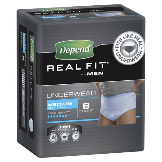 Depend Real Fit For Men Underwear Medium