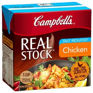 Campbells Real Chicken Stock Salt Reduced