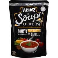 Heinz Soup Of The Day Soup Pouch Tomato, Vegetable & Lentil
