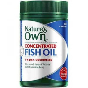 Nature's Own Concentrated Fish Oil 1000mg Capsules