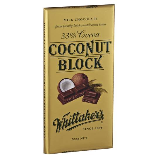 Whittakers Milk Chocolate 33% Cocoa Coconut