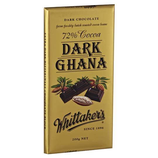 Whittakers Dark Chocolate 72% Cocoa Ghana