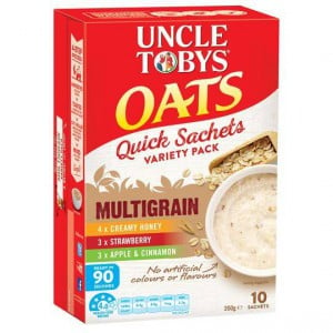 Uncle Tobys Multigrain Quick Oats Variety Sachet