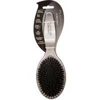 Platinum Oval Hair Brush Nylon Boar Bristle