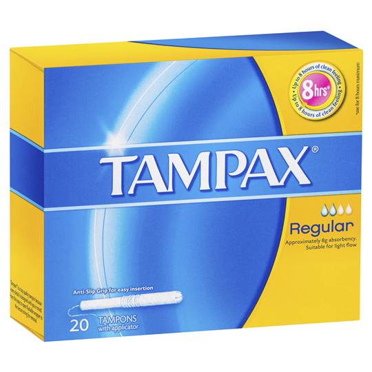 Tampax Regular Tampons Light Flow With Applicator