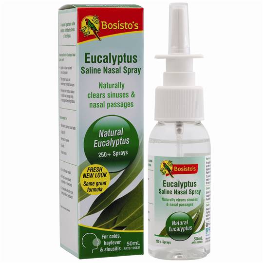 Bosistos Nasal Spray Eucalyptus Saline