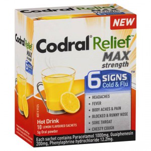 Codral Relief 6 Signs Hot Drinks