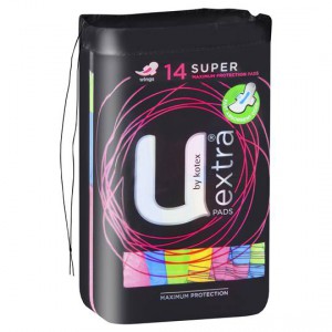 U By Kotex Sanitary Pads Super With Wings
