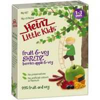 Heinz Little Kids Snack Berries Apple & Veg Shredz