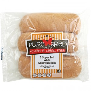 Purebred Bread Rolls Super Soft White Sandwich
