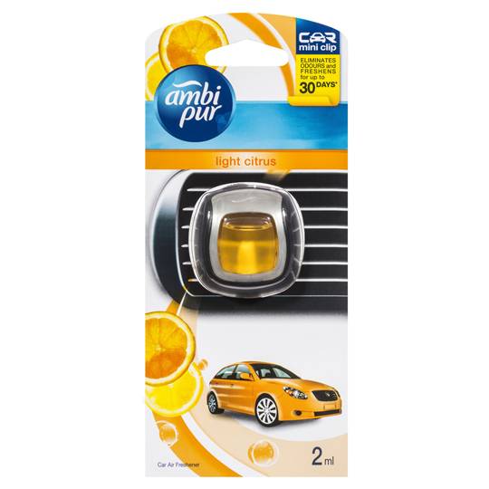 Ambi Pur Mini Clip Car Air Freshener Light Citrus