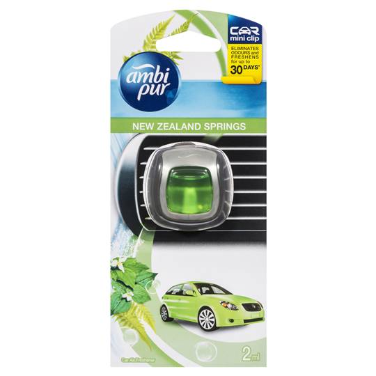Ambi Pur Mini Clip Car Air Freshener New Zealand Springs