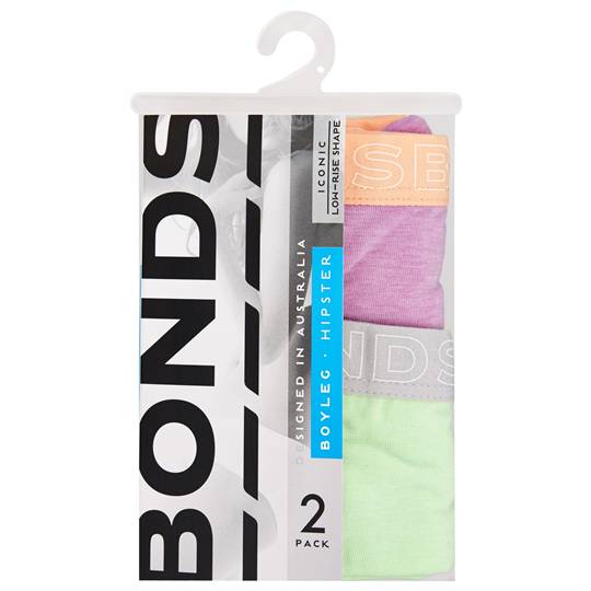 Bonds Ladies Underwear Hipster Boyleg Fashion Size 10