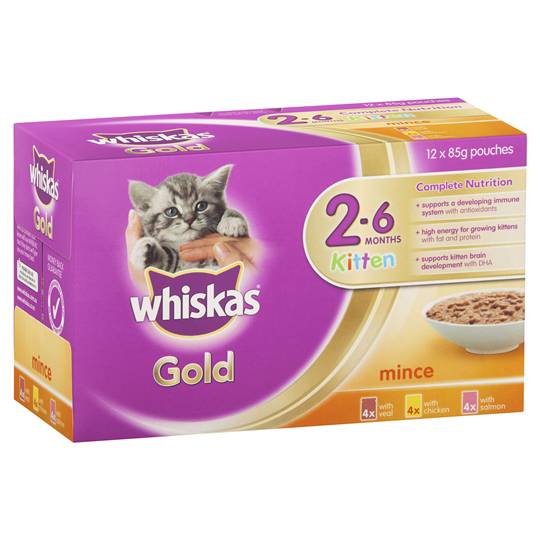 Whiskas Gold Kitten Food Variety Multipack