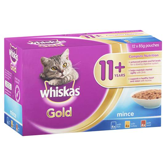 Whiskas Gold Adult Cat Food Variety 11+ Years