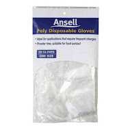Ansell Gloves Poly Disposable One Size
