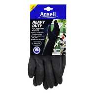 Ansell Gloves Heavy Duty Black Large