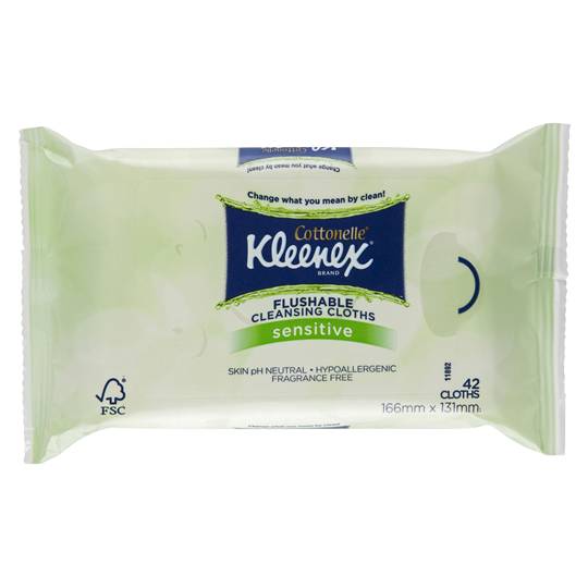 Kleenex Cottonelle Flushable Cleansing Cloths Sensitive Refill