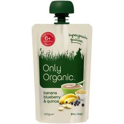 Only Organic 6 Months+ Banana Blueberry & Quinoa