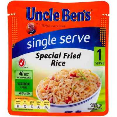 Uncle Bens Serves One Microwave Special Fried Rice