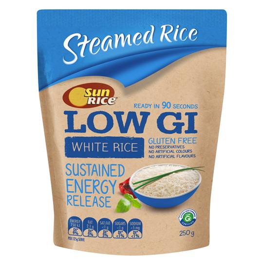 Sunrice White Rice Steamed Low Gi
