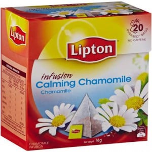 Lipton Herbal Infusion Pyramid Tea Bags Calming Chamomile