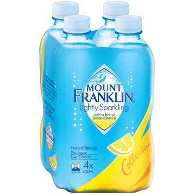 Mount Franklin Lightly Sparkling Lemon Water