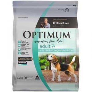 Optimum Adult Dog Food Chicken Veg & Rice 7+ Years