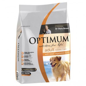 Optimum Adult Dog Food Beef Veg & Rice