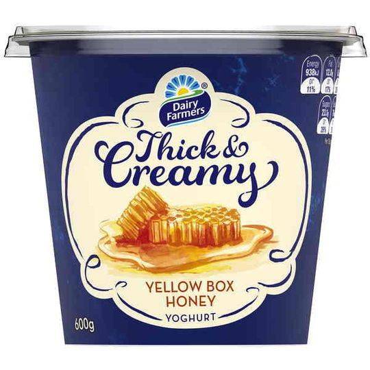 Dairy Farmers Thick & Creamy Yellow Box Honey Yoghurt