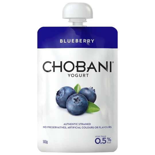 Chobani No Fat Blueberry Yoghurt Pouch