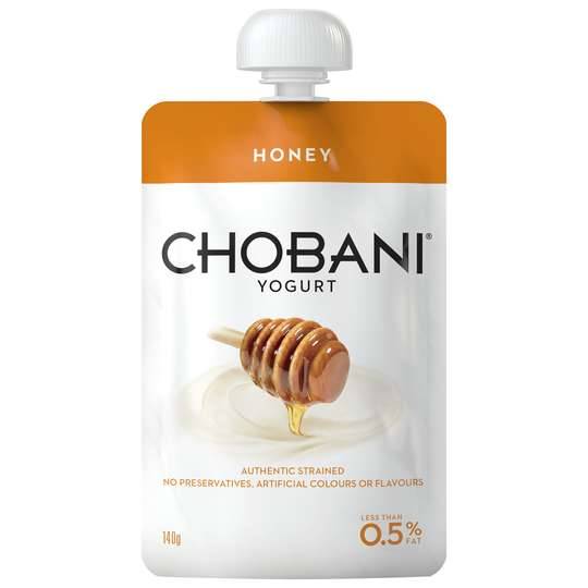 Chobani No Fat Honey Yoghurt Pouch