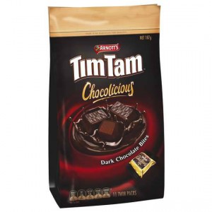 Arnott's Tim Tam Chocolate Chocolicious Bites Dark Choc