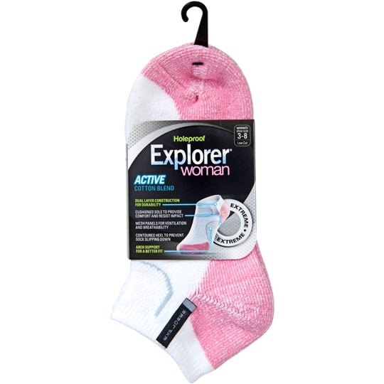 Bonds Explorer Socks Ladies Extreme Sport Low 2-8