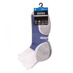 Bonds Men's Ultimate Comfort Socks 1/4 Crew Size 6 - 10