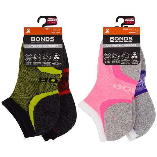 Bonds Kids Ultimate Comfort Socks Low Cut 9+