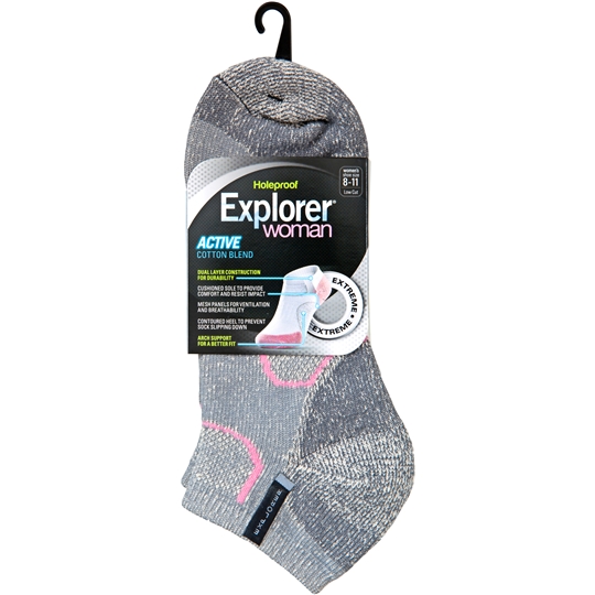 Bonds Explorer Socks Ladies Extreme Sport Low 8+