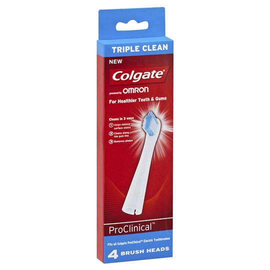 Colgate Toothbrush Electric Pro Clinical Brush Heads