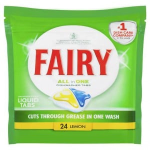 Fairy All In One Dishwasher Tablet Lemon 24pk