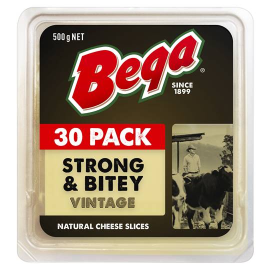 Bega Strong & Bitey Vintage Cheese Slices
