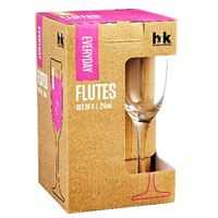 H2k Everyday Glassware Flutes Set