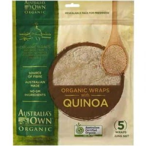 Australia's Own Wraps Organic Quinoa