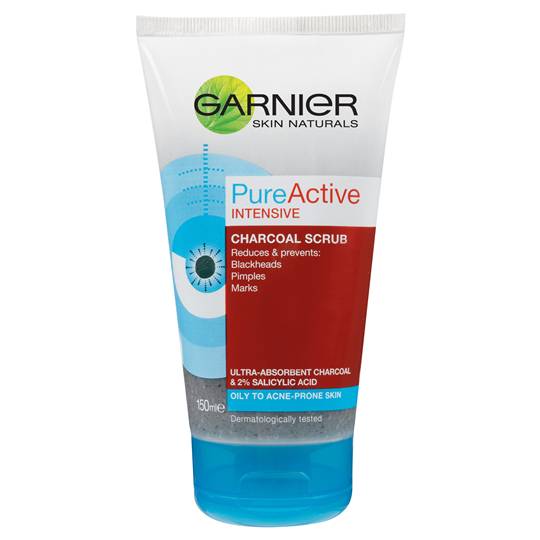 Garnier Pure Active Facial Scrub Char