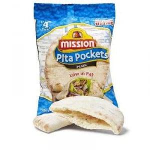 Mission Pita Bread Pockets Plain